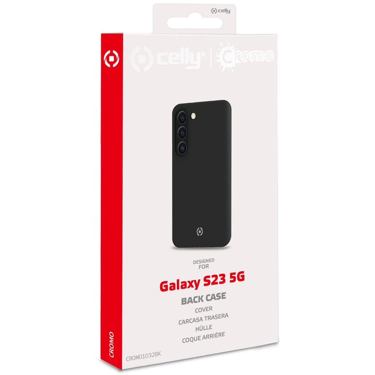 Celly Cromo Soft rubber case Galaxy S23 5G Svart