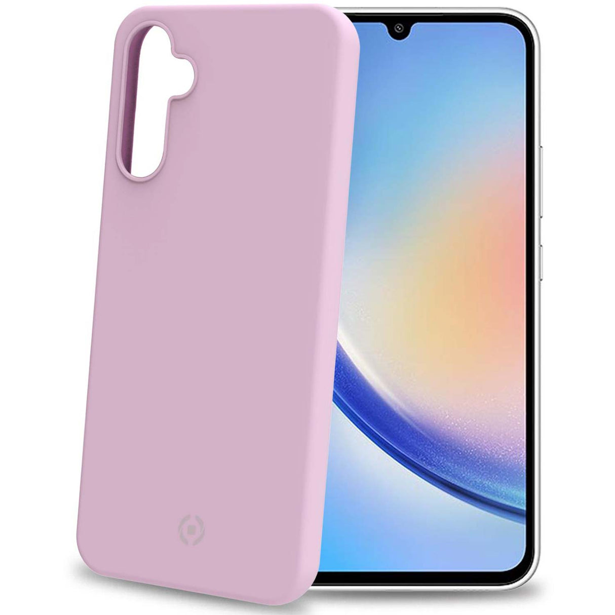 Celly Cromo Soft rubber case Galaxy A34 5G Rosa