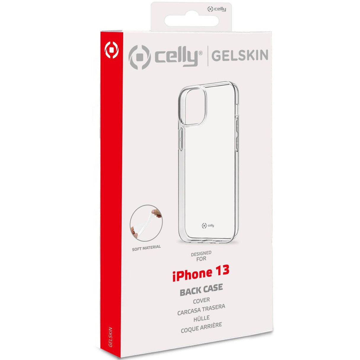 Celly Gelskin TPU Cover iPhone 13 Transparent