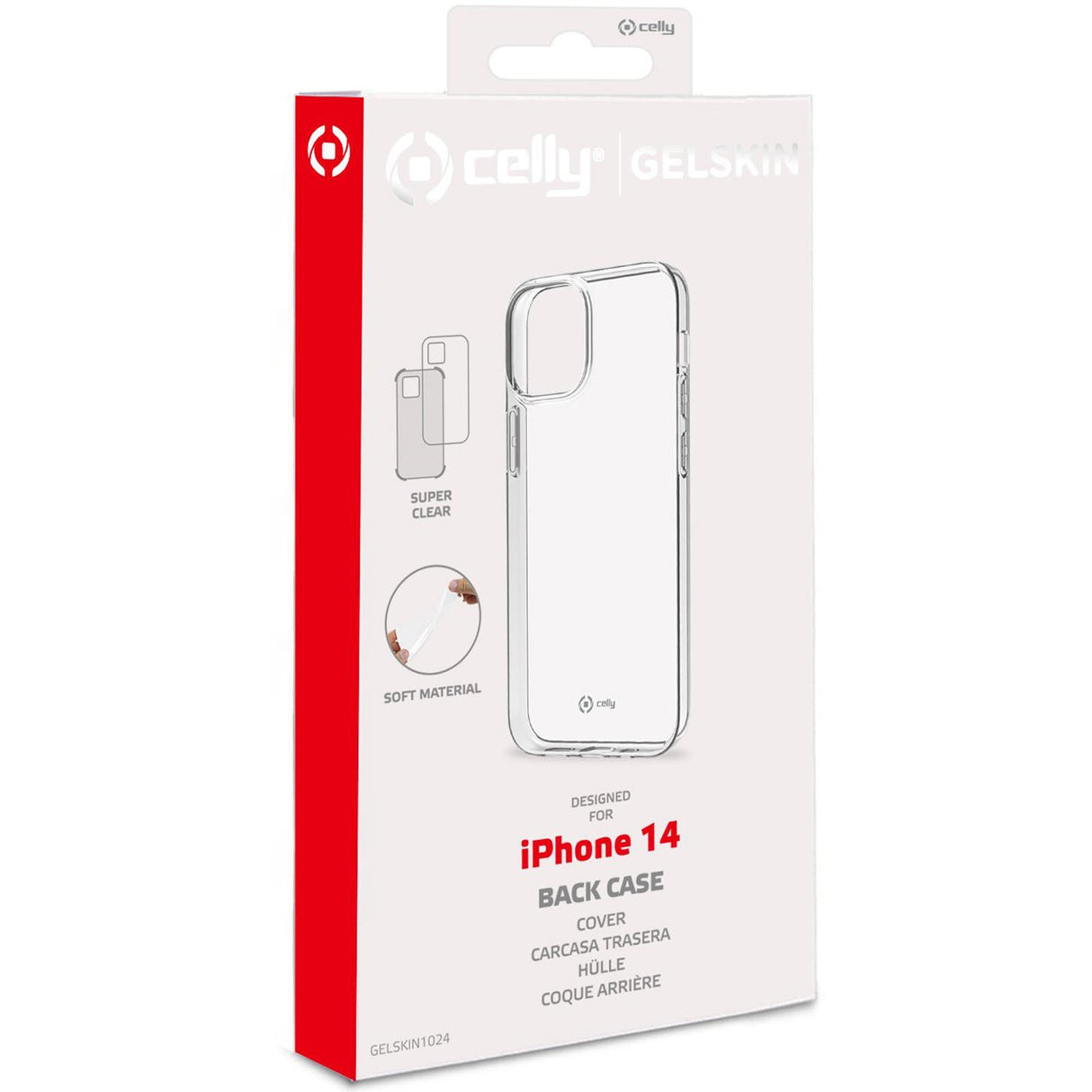 Celly Gelskin TPU Cover iPhone 14 Transparent