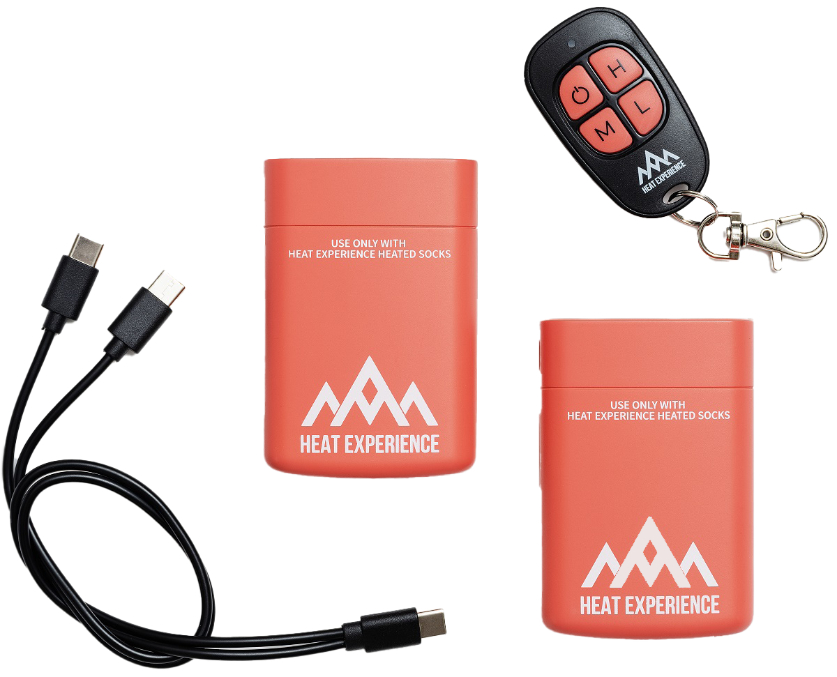Heat Experience Socks Battery (pair) V2 – Batteripar med Fjärrkontroll Svart