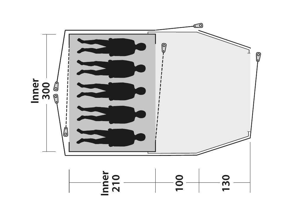 Outwell Cloud 5 Plus – Familjetält