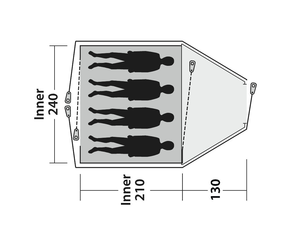 Outwell Cloud 4 – Familjetält