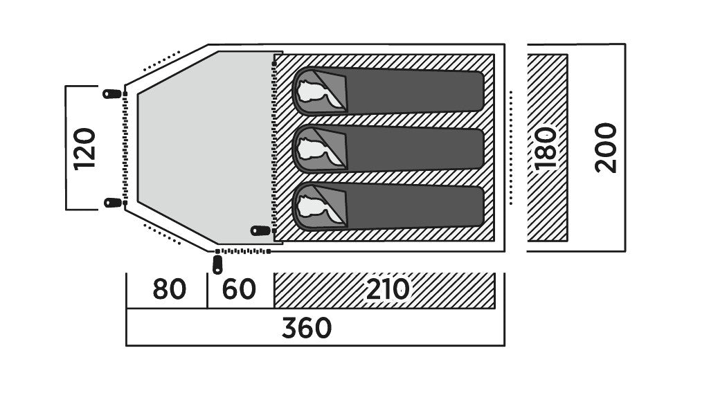 Easy Camp Lomsdal 3 Tält