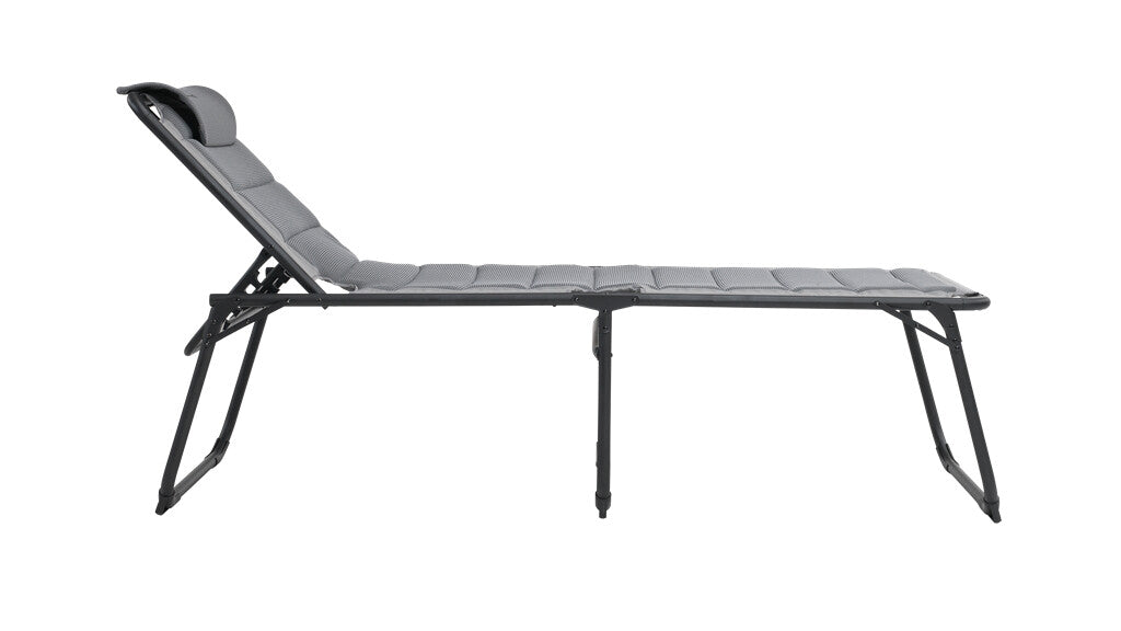 Outwell Samoa Hopfällbar Solsäng 70 x 200/214 x 49 cm Grå, Snabbtorkande