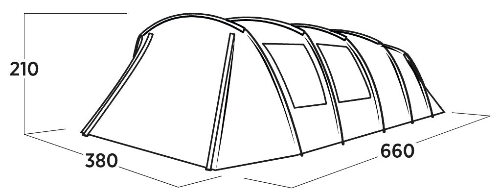 Easy Camp Sola 6 Tunneltält för 6 Personer