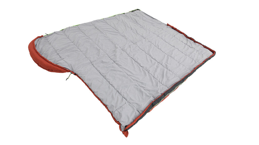 Outwell Campion Lux Sovsäck Orange – Dragkedja Vänster