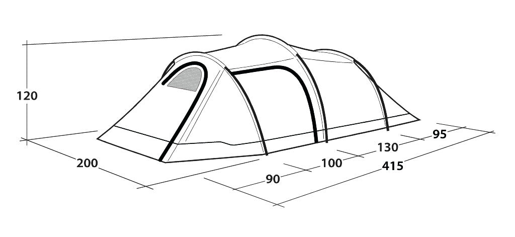 Outwell Earth 3 Plus – Kupoltält