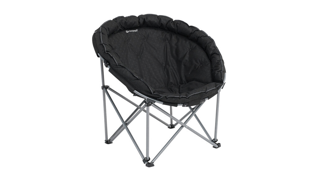 Outwell Casilda XL Campingstol Hopfällbar Vadderad Bekväm Svart