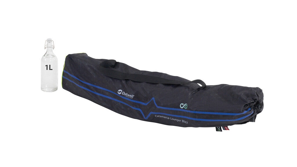 Outwell Catamarca Lounger Hopfällbar Campingstol Svart