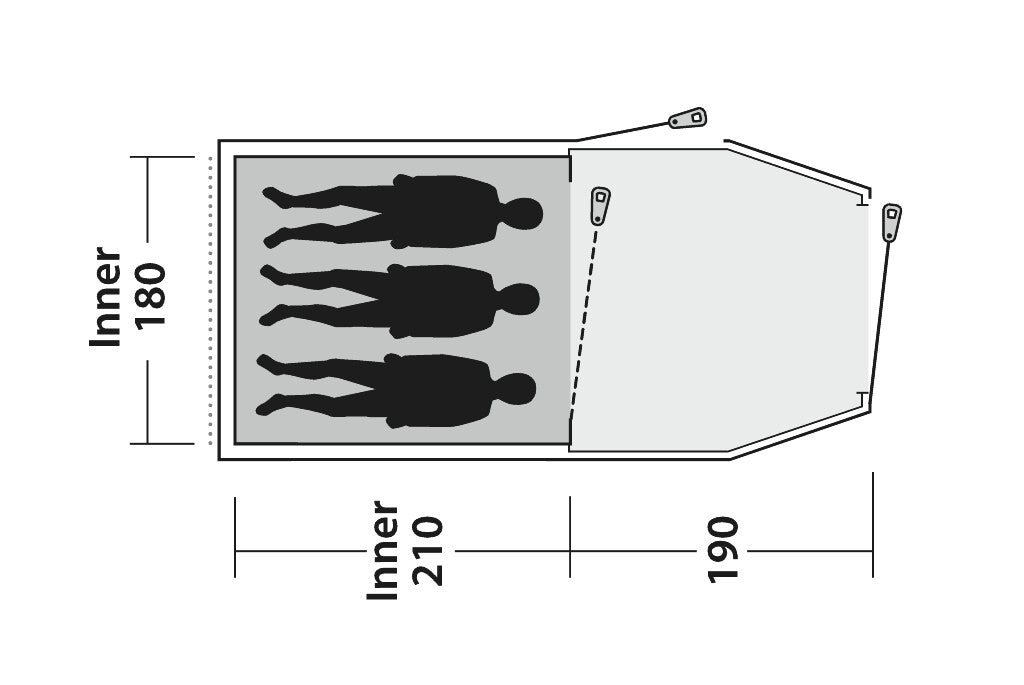 Outwell Earth 3 Plus – Kupoltält