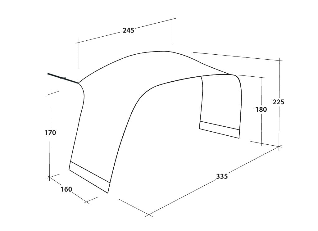 Outwell Air Shelter Tent Connector – Tältkoppling