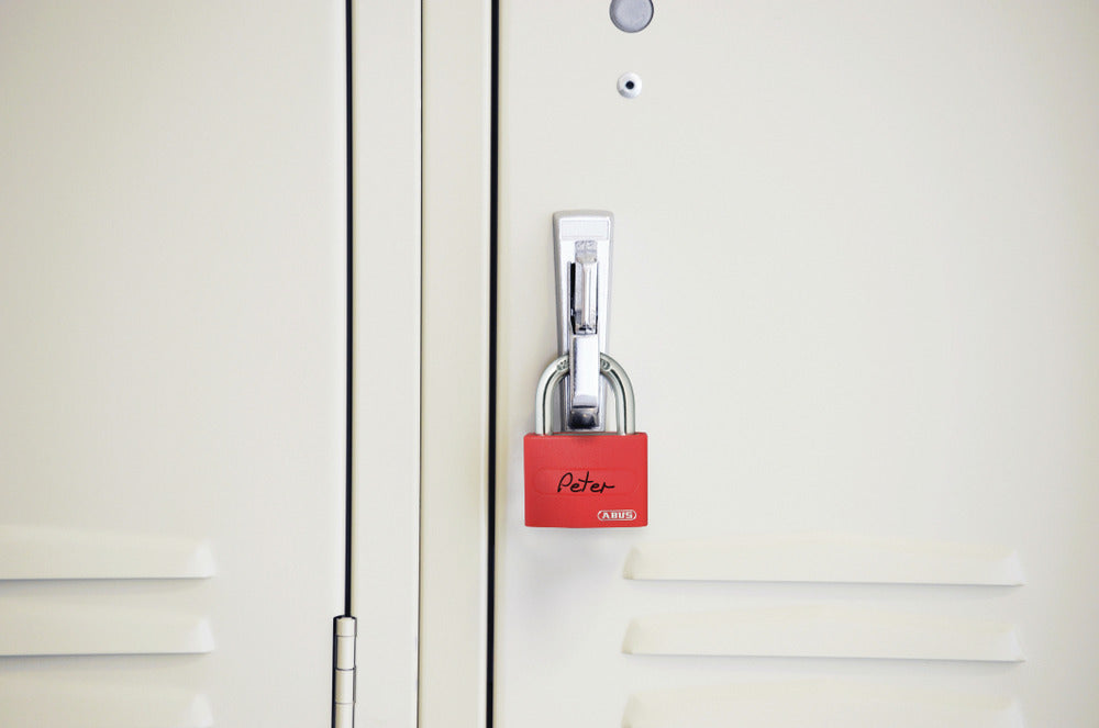 ABUS Hänglås T65AL/40 röd ask