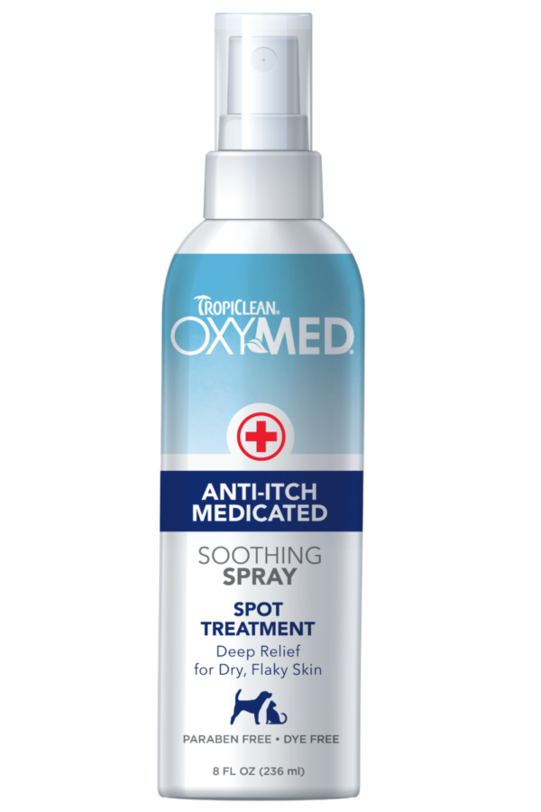 TropiClean OxyMed Spray för Hund & Katt – Anti Klåda 236 ml