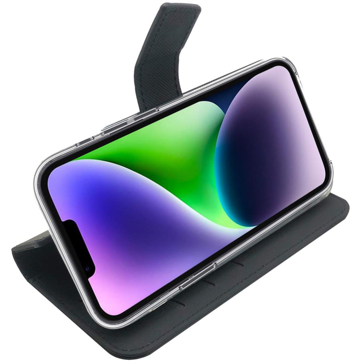 Celly Wallet Case iPhone 14 Plus Svart