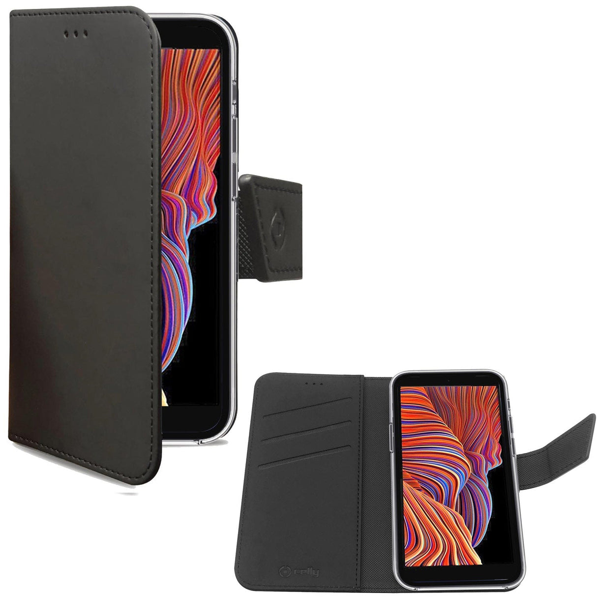 Celly Wallet Case Galaxy Xcover 5 Svart