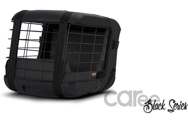 4pets Caree Transportbur för Hund 46,5×47,2×57 Cm, Svart