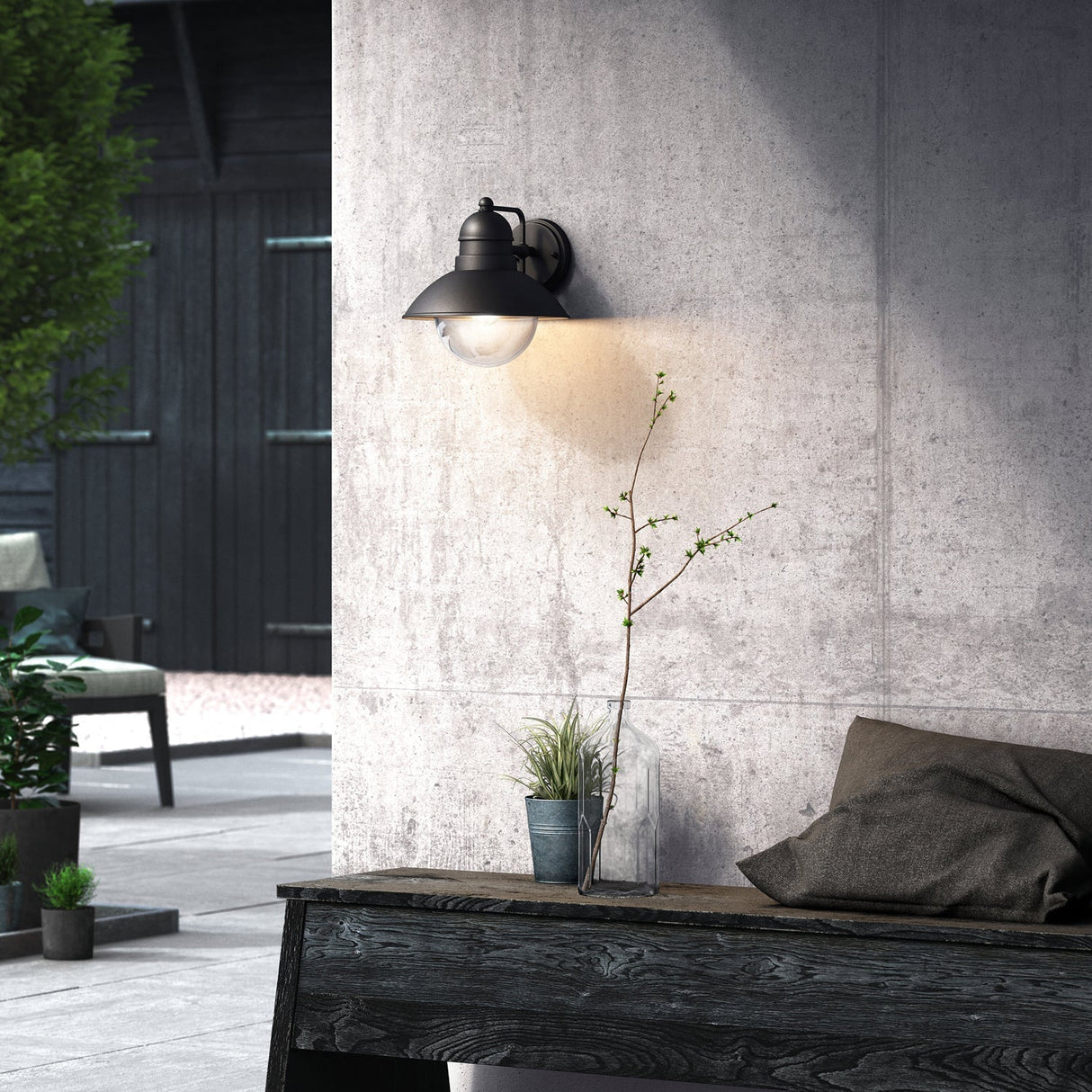 Philips MyGarden Hoverfly – Vägglampa Svart