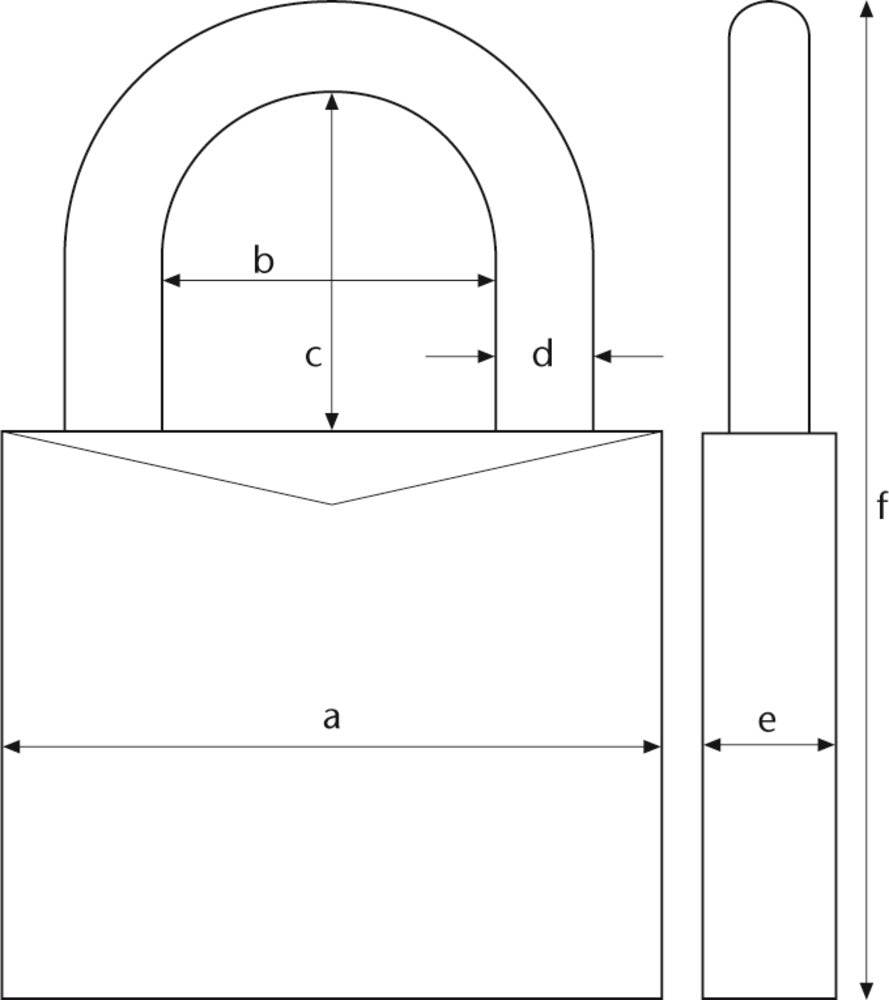 ABUS Hänglås 74/40 gul