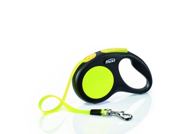 Flexi New Neon Utdragbart Koppel för Små till Medelstora Hundar Small, 5 m