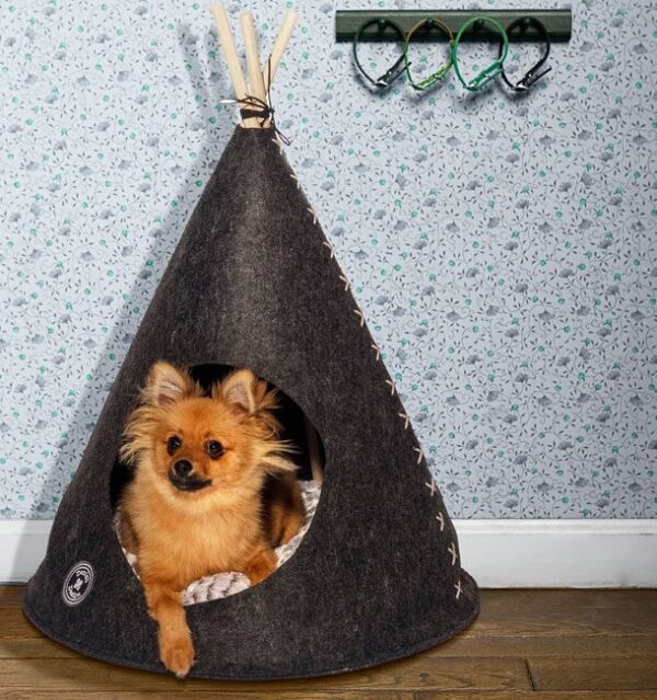 Danish Design Tee Pee Tält för Katt, Grå