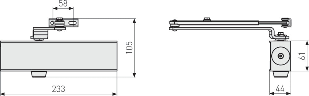 ABUS Dörrstängare AC7224