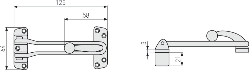 ABUS Dörrspärr SPN110-21 N
