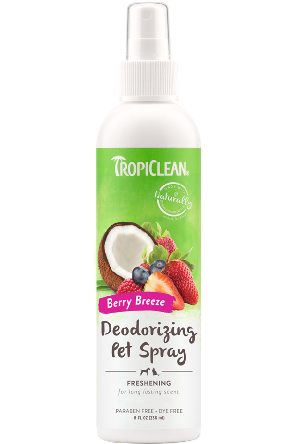 TropiClean Berry Breeze Pälsvårdsspray för Hund & Katt – Bärdoft 236 ml