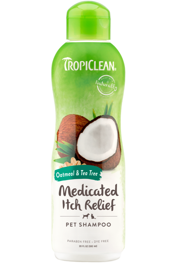 TropiClean Oatmeal And Tea Tree Lugnande Schampo för Hund & Katt 591 ml