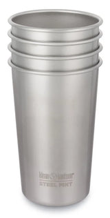 Klean Kanteen Steel Pint 473 ml - 4 Pack – Brushed Stainless