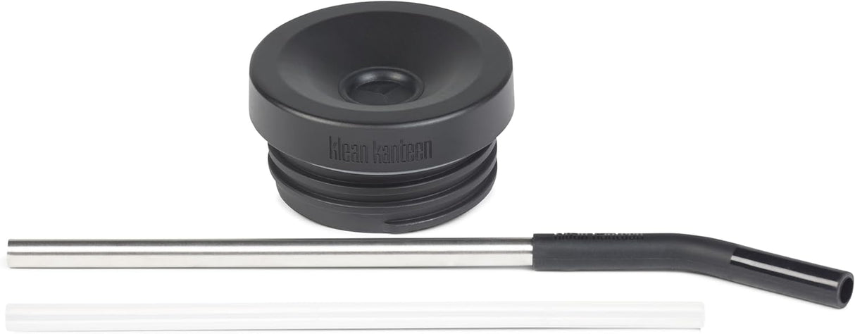 Klean Kanteen Straw Lid w/ Straw (for Pints and Tumblers) – Black