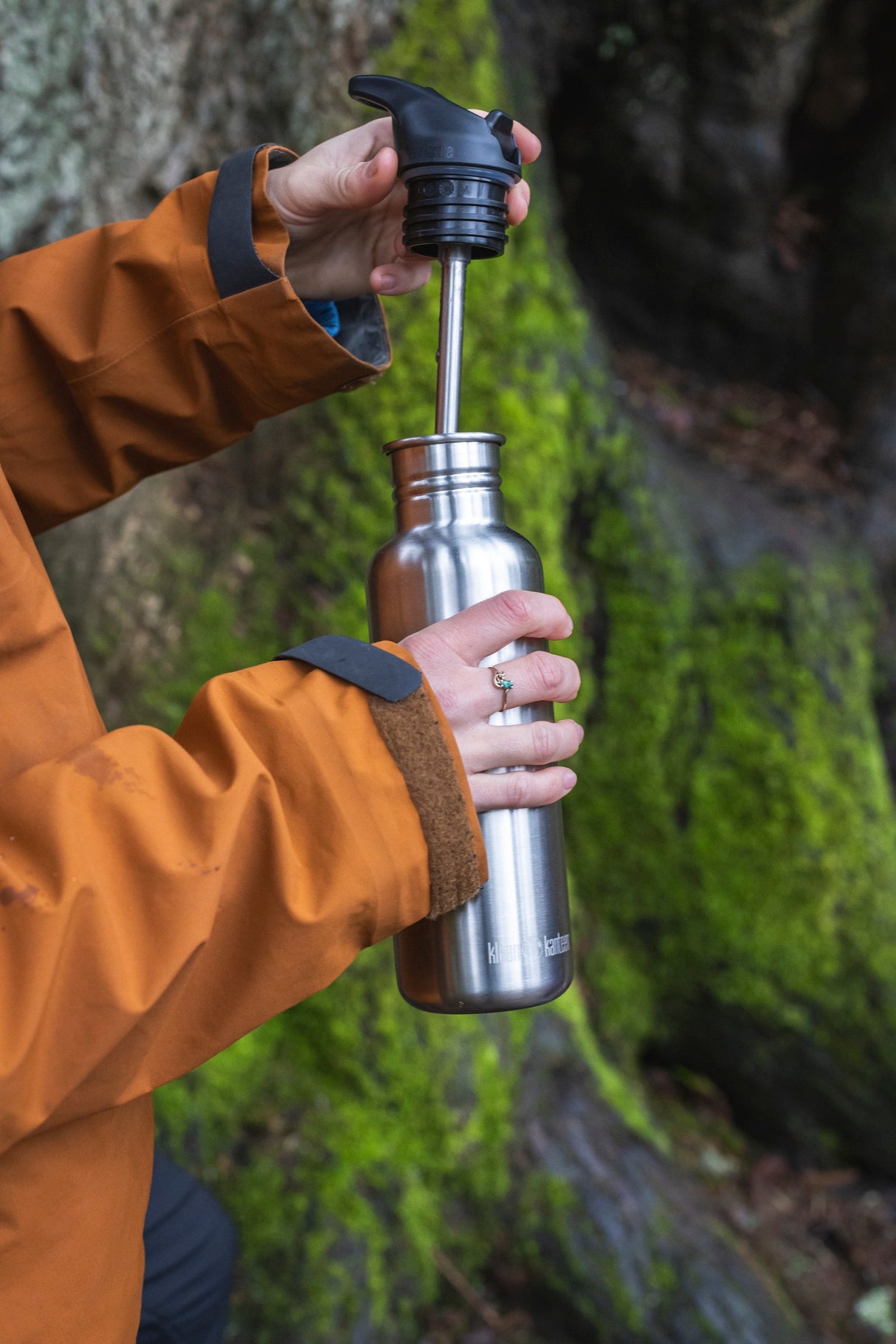 Klean Kanteen Classic Narrow 532 ml (w/Flip Seal Sport) – Brushed Stainless
