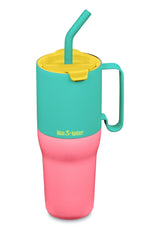 Klean Kanteen Rise Tumbler 1065 ml (W/ Flip/Straw Lid) – Turquoise Kaleidoscope