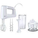 Braun Elvisp 500w + Tillbehör  HM3135WH - Vit