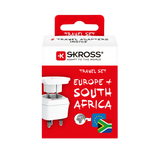 SKROSS Reseadapter Combo Världen till Sydafrika + Europa Jordad