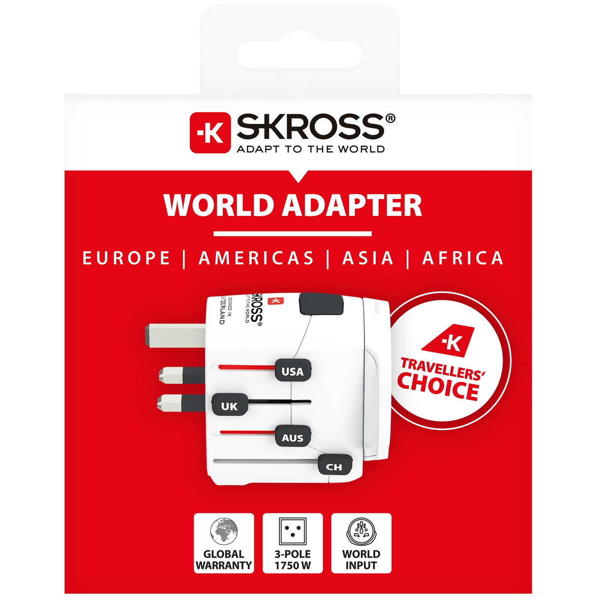 SKROSS Världsreseadapter PRO World Jordad