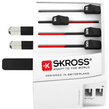 SKROSS Världsreseadapter MUV USB 12W Ojordad