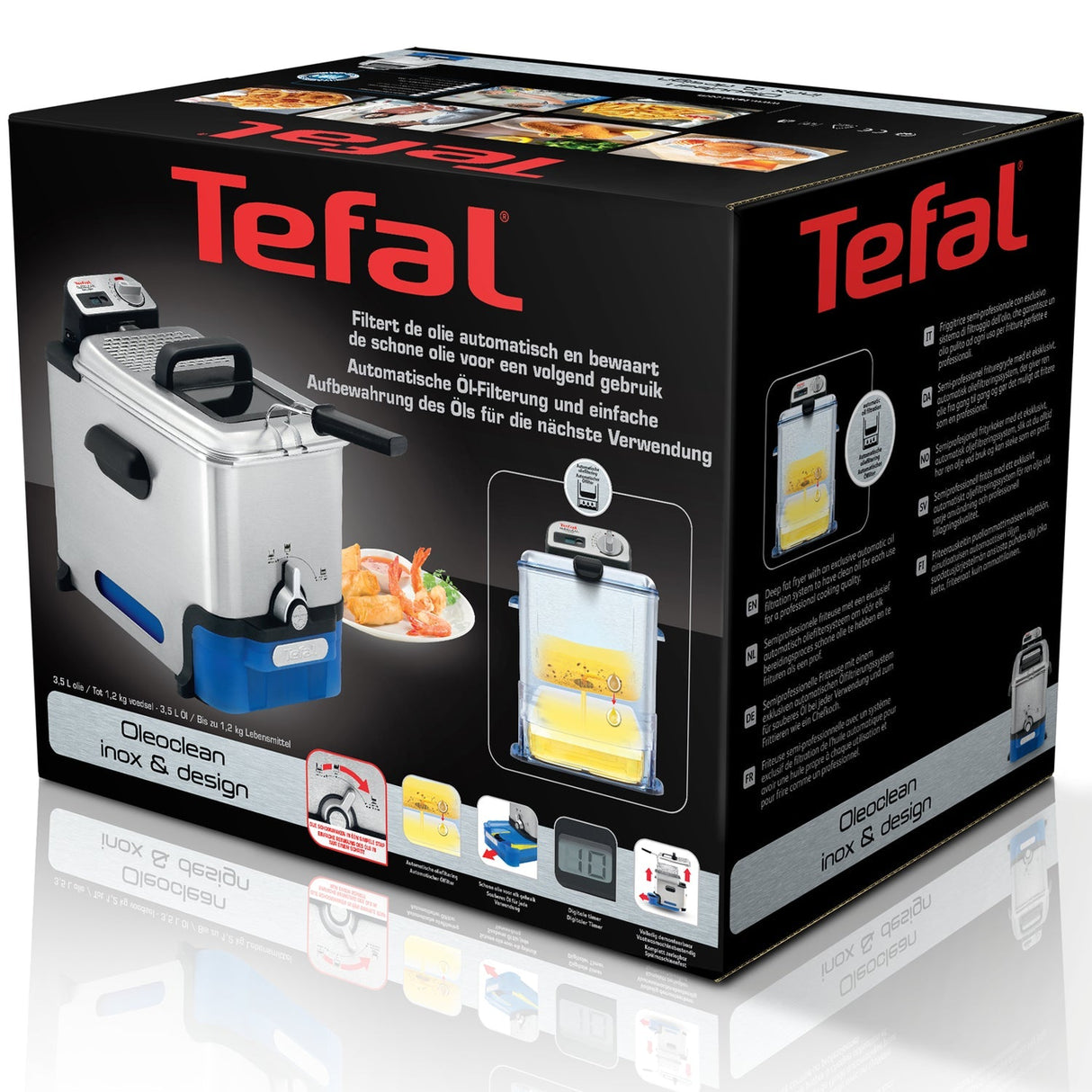 Tefal Fritös Oleoclean Digital Timer 3,5 L 2300 W