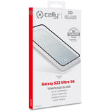 Celly Skärmskydd Härdat glas 3D Galaxy S22 Ultra