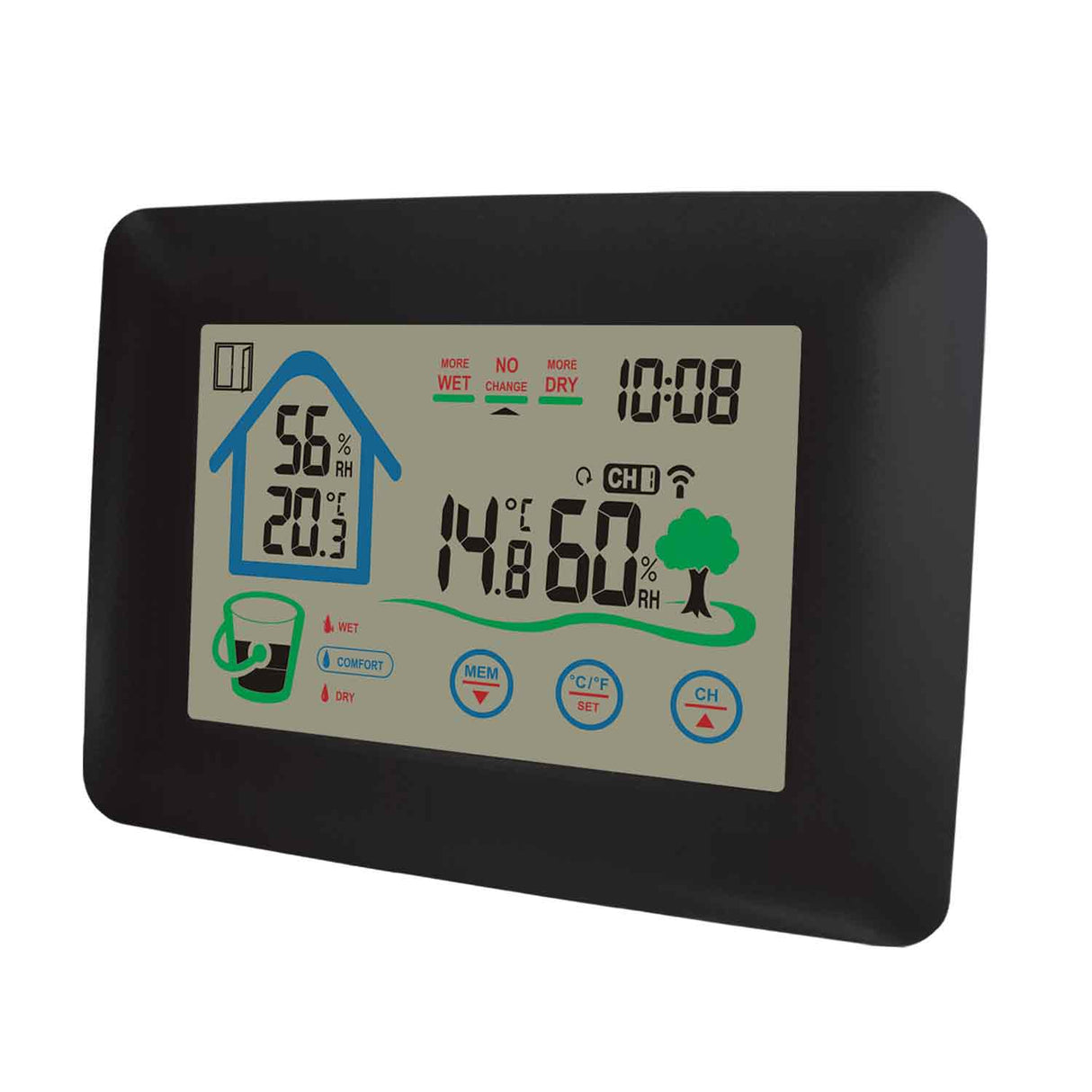 Denver Väderstation Klocka Inne/Ute-givare WS-520 Svart