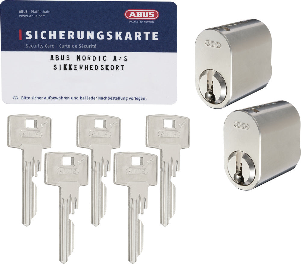 ABUS Zolit-cylinder LL2 5 nycklar NI SSF3