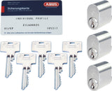 ABUS Zolit-cylinder LL3 5 nycklar NI SSF3