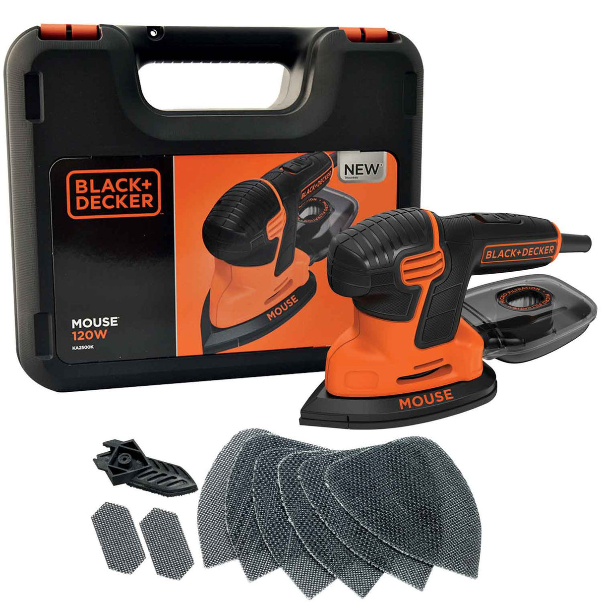 Black & Decker Slipmus 120W inkl. tillbehör - Black