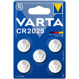 Varta CR2025 3V Lithium Knappcellsbatteri 5-pack