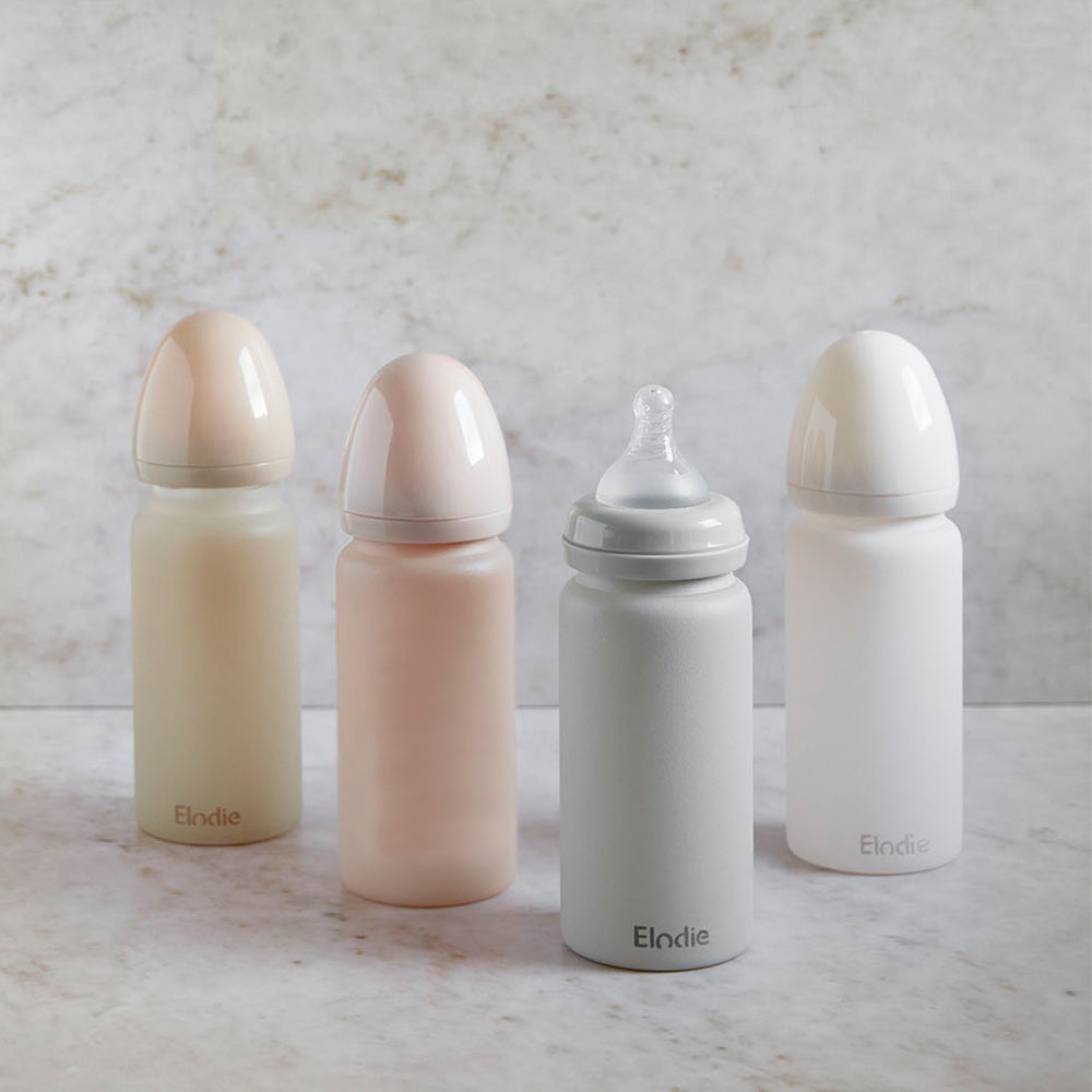 Elodie Details Glass Feeding Bottle, Pure Khaki