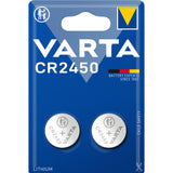 Varta CR2450 3V Lithium Knappcellsbatteri 2-pack