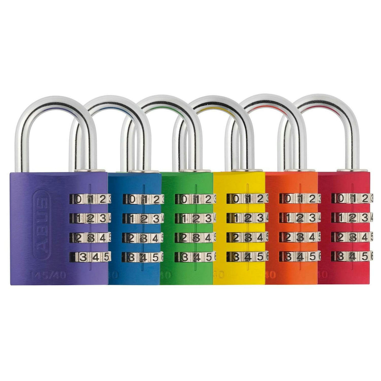 ABUS Hänglås 145/40 Rainbow Kombinationslås slumpmässig färg