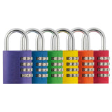ABUS Hänglås 145/40 Rainbow Kombinationslås slumpmässig färg