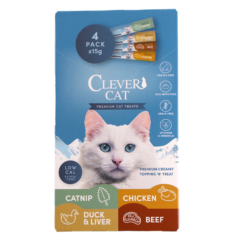 Clever Cat Creamy 4-pack Mixed 4 Flavors