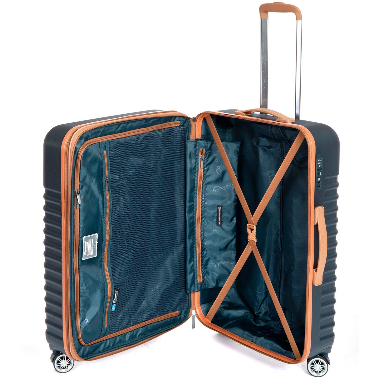 Cavalet Pasadena Large – Dark Blue/Tan Resväska
